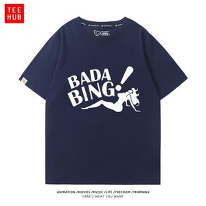 T-shirt Vintage Lavata con Stampa Testo <span class=keywords><strong>Bada</strong></span> Bing e Silhouette Femminile Argento, Oversize, Streetwear, Fornitura all'Ingrosso, Essenziali 2026SS - Product Image 4