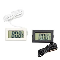 Termómetro LCD Digital de 1M con Cable para congelador/pecera/sonda de bañera, Sensor de temperatura de plástico, resolución de 0.1C CE ROHS