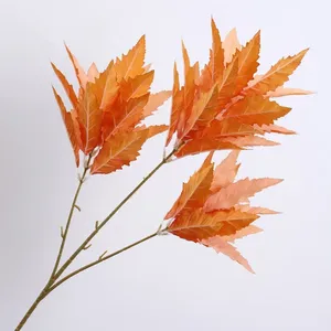 Hojas Artificiales, <span class=keywords><strong>Arreglos</strong></span> Florales Artificiales al por Mayor de China para Decoración del Hogar, Personalizados, de Buena Calidad, 4 Ramas - Product Image 2