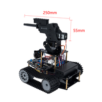 Robot Tanque Inteligente ACEBOTT con Lanzador y Cámara, Kit de Educación STEM, Programación para Arduino