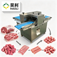 Machine à découper la viande commerciale, trancheuse à poisson et à bœuf, hachoir à poitrine de poulet, acier inoxydable de qualité alimentaire, automatique, haute efficacité, nouvelle