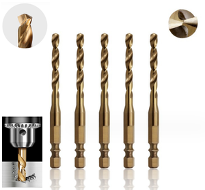 2026-High Quality Hss Fully Ground Double R Hex Shank Tin-Coated Twist <b>Drill</b> <b>Bit</b> for Glass Drilling - Product Image 6