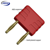 JZDZ Prise de raccordement plaquée or 2 mm, type banane, pas de 10 mm pour PCB J.20026