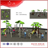 Toboggan en plastique multicolore modulable et personnalisable pour l'extérieur avec filet d'escalade, certifié CE, durable pour jardin, aire de jeux, école