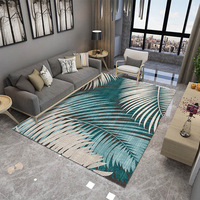 Tapis de salon et chambre à coucher personnalisé en gros, imprimé, design minimaliste, en fibre de polyester, à poils ras, lavable en machine, pour le dropshipping