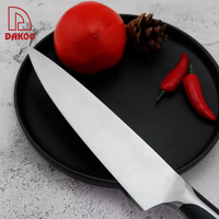 Ensemble de couteaux de chef Couteaux de cuisine de chef en acier inoxydable avec support magnétique en bloc de bois pour l'organisation de la cuisine
