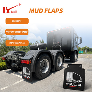 Garde-boue en caoutchouc pour camion et remorque, protection anti-éclaboussures, feuille de caoutchouc plate robuste, anti-corrosion, taille personnalisée, OEM, noir, modèle <span class=keywords><strong>Tesla</strong></span> - Product Image 1