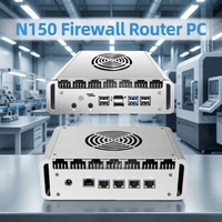 N150 Lüfter Pfsense Server Mini-PC Firewall Router PC N100 Netzwerkgerät 4x2.5G RJ45 LAN HD DP 4G 5G WLAN Industrieller Linux-PC