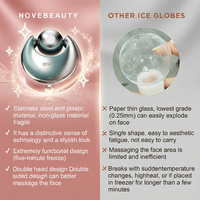 Masseur facial cryothérapie raffermissant la peau pour resserrer les pores et apaiser la peau, outils de détoxification lymphatique du visage et du cou