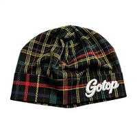 Gorro de Ciclismo de Nailon a Cuadros con Logotipo Personalizado, Gorra Deportiva Transpirable, Suave y Elástica, para Playa, Running y Motociclismo
