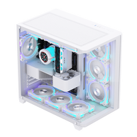 ALSEYE Special Design Computer Case 360 Cooler Ocean-9-W White Color PC Case With 3 Sides Glass Window