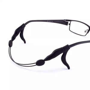 Correa retráctil para gafas Zt, cordón deportivo ajustable de silicona negra para el cuello, para adultos y niños - Product Image 1