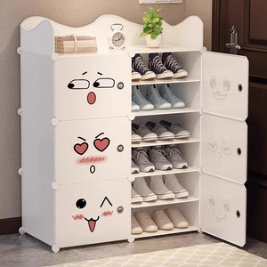 <b>Shoe</b> Cabinet Multi Layer <b>Storage</b> <b>Rack</b> Plastic Modular Design For Home Doorway Dormitory Use - Product Image 5