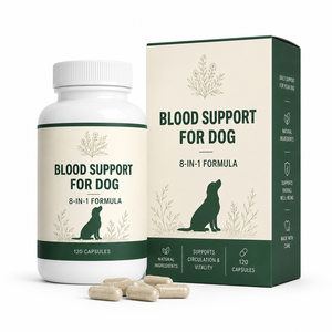 Complément de Soutien au Bien-être <span class=keywords><strong>Canin</strong></span> : Vitamine B12 et Racine d'Astragale pour la Vitalité Quotidienne et la Circulation des Chiens - 120 Comprimés - Product Image 1