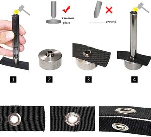1/2 Inch Nickel-Free Iron Round Plated Grommet <strong>Kit</strong> 100 Sets 12mm <strong>Eyelets</strong> Silver Metal Storage Box - Product Image 6