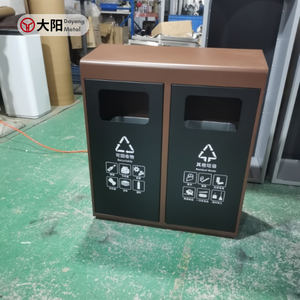 होटल और गेस्टहाउस सार्वभौमिक कचरा बिन-आश्रय के साथ स्टेनलेस स्टील, होटल लॉबी/लिफ्ट प्रवेश के लिए उपयुक्त - Product Image 2