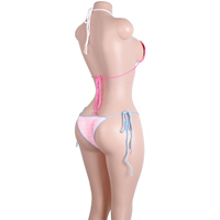Ensemble de lingerie avec soutien-gorge à bretelles réglables et détails en dentelle, parfait pour la danse exotique, les costumes de pole dance, les tenues de strip-teaseuse