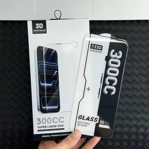 Protector de Pantalla de Vidrio Templado 10PCK 300CC Super Large Arc Clear HD OG Sin Bordes para <span class=keywords><strong>iPhone</strong></span> 17 16 15 <span class=keywords><strong>Pro</strong></span> <span class=keywords><strong>Max</strong></span> - Product Image 1
