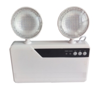 Lampu Darurat LED Isi Ulang 6W/10W Dua Kepala dengan Casing Plastik Lampu Darurat Ganda