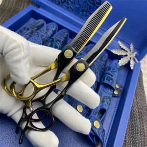 Ciseaux à cheveux personnalisables de 6 pouces, ciseaux à effiler en acier inoxydable 440C, pour droitiers, usage professionnel - Product Image 2