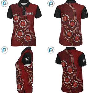 Мужская рубашка-поло FQ с короткими рукавами, с логотипом, на заказ, с именем, в стиле австралийских австралийцев-индейцев и татуировок майоров, сублимационная печать - Product Image 4