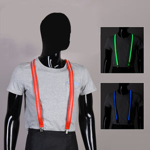 Pafu Fêtes pour dames et hommes LED Articles de fête Glow in the dark Bretelles à gradation Options multicolores - Product Image 3