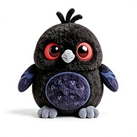 Peluche personnalisée chat noir style gothique, cadeau pour fans, avec rembourrage en coton PP