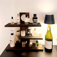 Étagère de rangement multi-niveaux en bois massif de style chinois pour vaisselle, service à thé et présentoir d'ornements, support de décoration réglable pour la maison