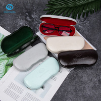 Étui à lunettes portable avec logo personnalisé, boîte de rangement pour lunettes de soleil en cuir de luxe, emballage de lunettes de haute qualité