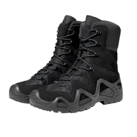 Bottes tactiques de sécurité pour l'extérieur, chaussures de randonnée imperméables en cuir microfibre unisexe, antidérapantes