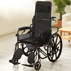 Hafif Katlanabilir Manuel Tekerlekli Sandalye - Kaymaz Ayarlanabilir Çelik Boru Çerçeveli Fizik Tedavi Kullanımı İçin Tıbbi Sınıf Engelliler İçin - Product Image 5
