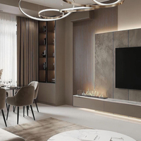 Modern lüks Villa tek elden oturma odası lüks Villa projeleri için mobilya seti özelleştirilebilir yatak odası mobilyası