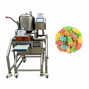Voll automatische Produktions linie für weiche Süßigkeiten Vitamin Gummibärchen Einleger Süßigkeiten herstellungs maschine