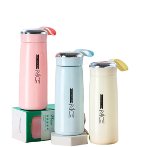 Bouteille d'eau en verre isotherme 400 ml (13 oz) pour le camping, modèle 2026, vente chaude, avec boîte colorée, unisexe - Product Image 1