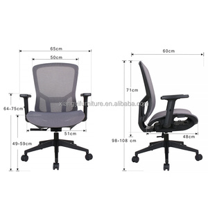 Chaise de bureau ergonomique avec <span class=keywords><strong>soutien</strong></span> <span class=keywords><strong>lombaire</strong></span>, châssis autoportant, accoudoirs relevables et repose-bras pour les employés qui travaillent de longues heures - Product Image 4