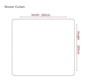 Ensemble de 4 pièces pour salle de bain : rideau de douche, tapis de bain décoratif rose, tapis contour, couvercle de toilette en forme de U, tapis antidérapant en tissu polyester - Product Image 6