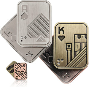 Slider Fidget de Metal con Diseño de Cartas de Póker, Juguete Antiestrés para Halloween, para Todas las Edades - Product Image 2