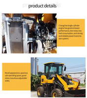 Chargeuse sur pneus articulée CE, chargeuse frontale multifonction hydraulique pour la construction, l'agriculture, le jardinage, le chargement de la canne à sucre et des grumes