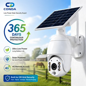 Cámara <span class=keywords><strong>de</strong></span> <span class=keywords><strong>Seguridad</strong></span> Celular 4G WiFi LTE con Energía Solar para Exteriores S10 Tuya con Panel Solar y Visión Nocturna en Color - Product Image 1