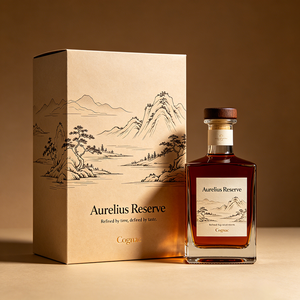 Boîte élégante personnalisée en argent avec impression UV pour champagne, <span class=keywords><strong>cognac</strong></span>, brandy, spiritueux de luxe, boîte d'expédition - Product Image 3