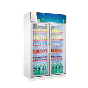 Visicooler 550 <span class=keywords><strong>Litros</strong></span> Enfriador de exhibición de bebidas comercial de titanio de <span class=keywords><strong>2</strong></span> puertas Enfriador de refrigerador de temperatura única - Product Image 1