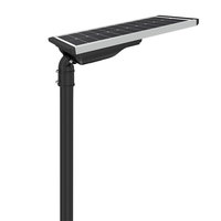 Lampu Jalan Led surya 40 W wadah aluminium semua dalam satu lampu Led surya 40 Watt dengan Sensor PIR gerakan