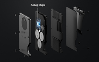 Dompet Kartu Aluminium Alloy Anti RFID, Tempat Kartu Logam, Penahan Kartu Kredit Afi