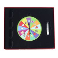 Set permainan papan OEM mencetak kustom permainan kardus anak dengan spinner dan token