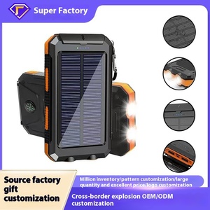 Banco de Energía Solar de 20000 mAh, Banco de Energía Portátil para Exteriores, <span class=keywords><strong>Cargador</strong></span> de Banco de Energía para Teléfono Celular - Product Image 6