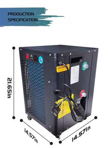 Enfriador de agua OEM con logotipo personalizado de 1HP, filtro integrado con ozono para gimnasio en casa, baño de hielo, inmersión en agua fría para recuperación. - Product Image 2