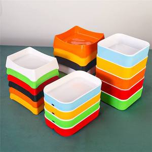 <b>Melamine</b> Side Dish <b>Plates</b> Rectangle Solid Color For Hotel Party Restaurant Use - Product Image 2
