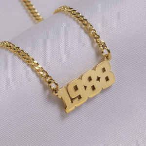 Femmes Hommes Date Bijoux Personnalisé Année de <span class=keywords><strong>Naissance</strong></span> 1988 Collier - Product Image 4