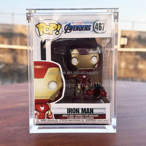 SHP meilleures ventes acrylique Funko Pop capitaine amérique <span class=keywords><strong>Iron</strong></span> <span class=keywords><strong>Man</strong></span> Thanos modèle Figure Funkos Pop protecteur vitrine de haute qualité - Product Image 3
