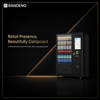 BANDENG 6610Pro 22T Pantalla Táctil Automática con Emparejamiento de Vendedores para 324 a 702 Artículos y Métodos de Pago con Monedas y Lector de Tarjetas